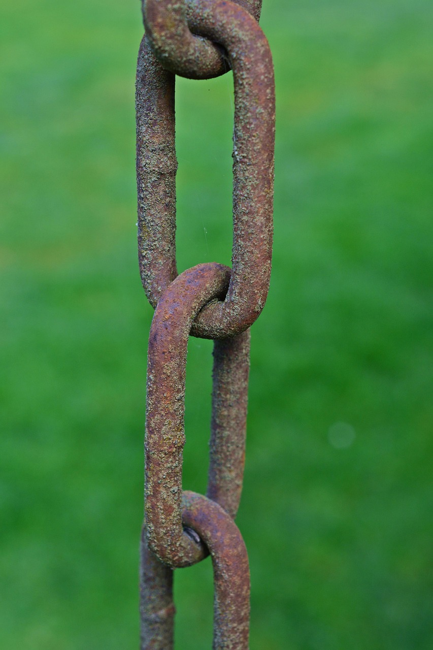 rust, chain, iron, old, corrosion, cohesion, connection, hard, chain links